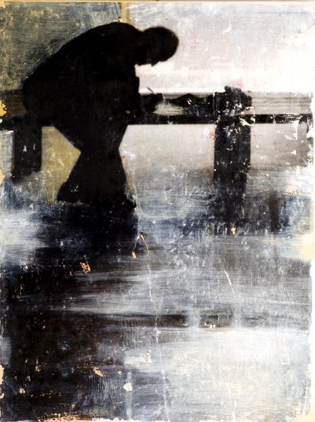 110 cm x 80 cm. De schrijver.  In bezit van particulier