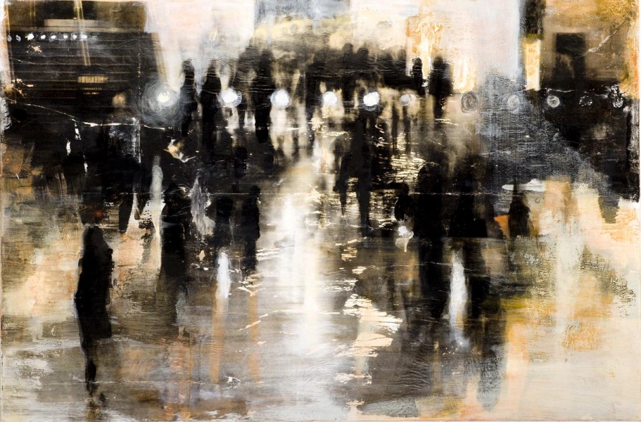 170 cm x 90 cm. Sound of the city. in bezit van particulier.