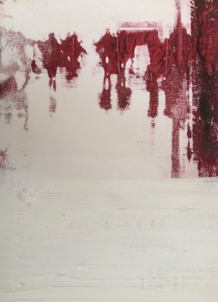 Gomdruk op doek (experiment)